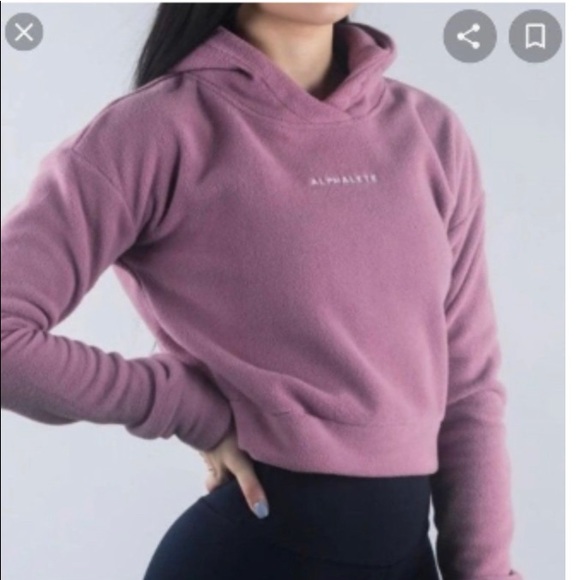 Alphalete fleece cropped hoodie size Small - Picture 3 of 3